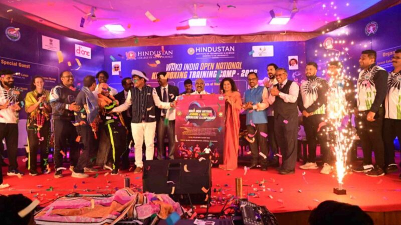 WAKO INDIA தேசிய கிக் பாக்ஸிங் என்ற குத்துச்சண்டைப் பயிற்சி முகாம் – 2022, ஏப்ரல் 8 முதல் 17 வரை சென்னை, படூரில் உள்ள இந்துஸ்தான்  பல்கலைக் கழகம் வளாகத்தில் நடைபெற்றது.