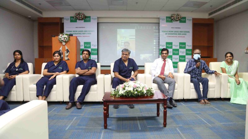CHENNAI 19 MAY 2022 33-YEAR-OLD DAUGHTER DONATES LIVER TO SAVE CRITICALLY ILL FATHER AT FORTIS VADAPALANI !!