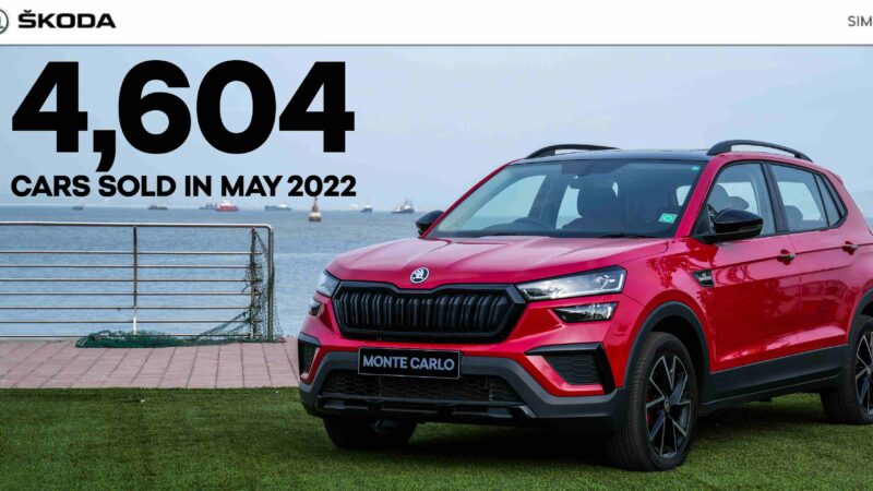 ŠKODA AUTO INDIA MAINTAINS SALES MOMENTUM WITH 4604 UNITS SOLD IN MAY 22!