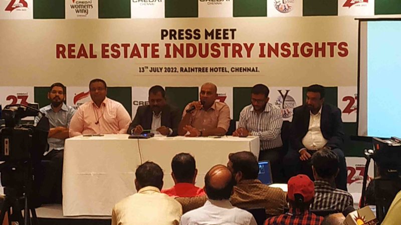 Chennai Real Estate witnesses good demand, it is the right time to buy says CREDAI Chennai!
