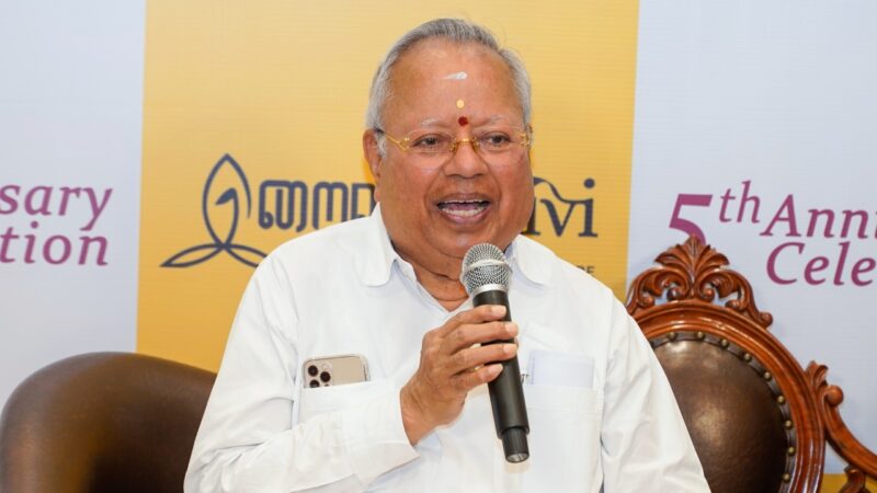 நமது வாடிக்கையாளர்களின் தேவையை உணர்ந்து சேவையாற்ற வேண்டும் தொழிலதிபர் நல்லி குப்புசாமி!!